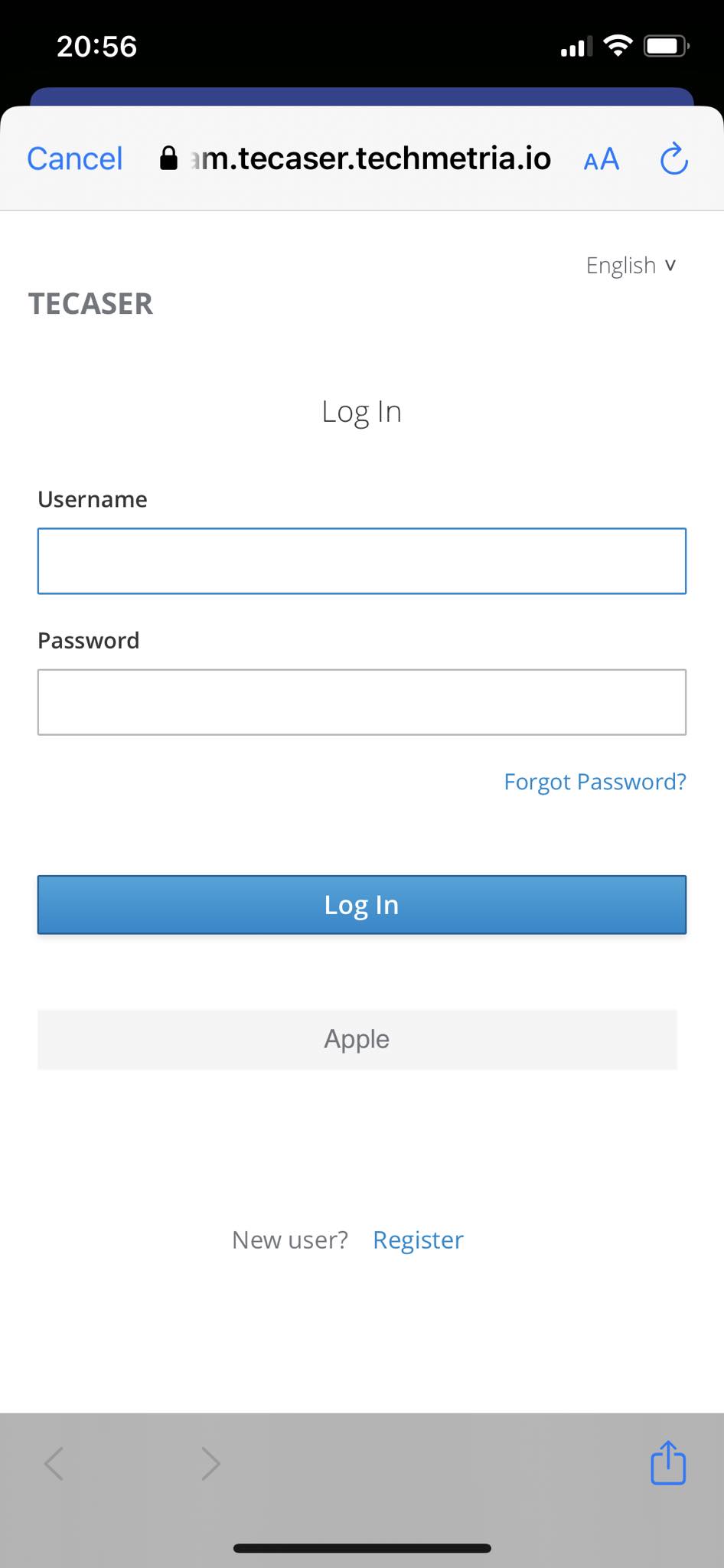 Apple login